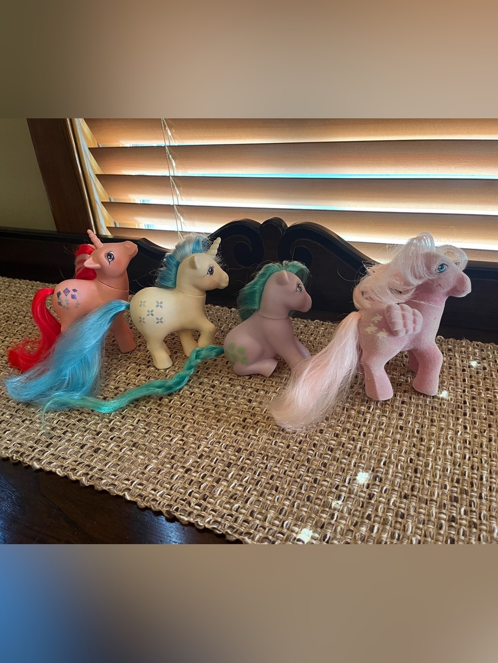 Vintage My Little Pony Lot Skyflier Majesty Sitting Seashell So Soft Hippity Hop